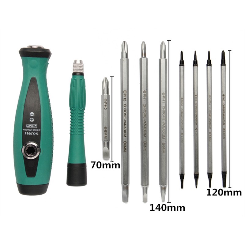 (100% BARANG ORI) PENGGONG Obeng Set Reparasi 10 in 1 - 8028