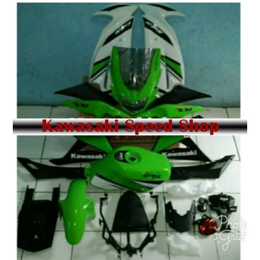 Upgrade Fairing cover body set ninja rr old ke rr new hijau aniversary original kawasaki full set