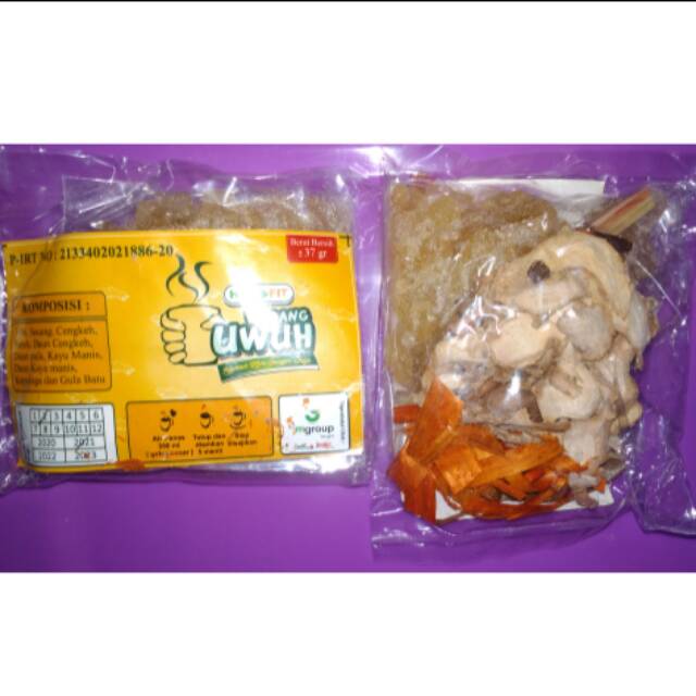 

Wedang uwuh langsung seduh ecer Jahe Kering