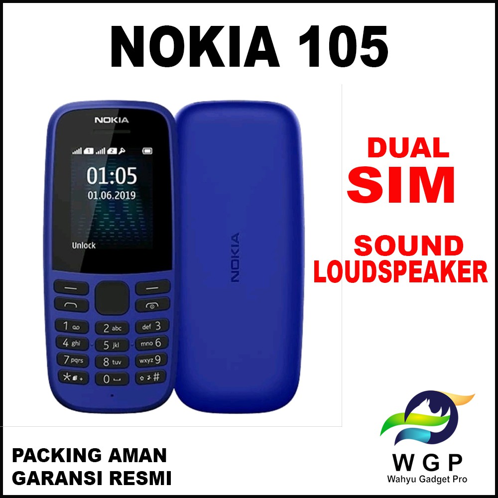 Nokia 105 Ta 1175 2019 Candybar Dual Sim Garansi Resmi Shopee Indonesia