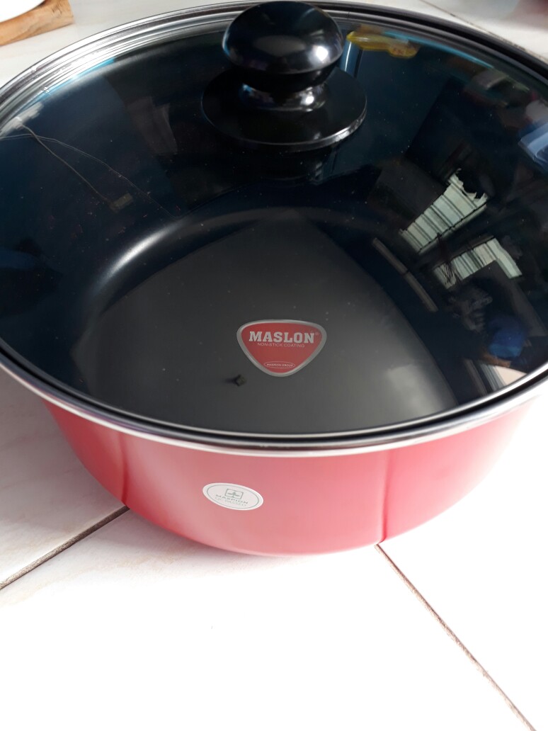 Maspion Blg Dutch Oven Panci Teflon Non-stick Anti Lengket Dutchoven 24 Cm - Merah