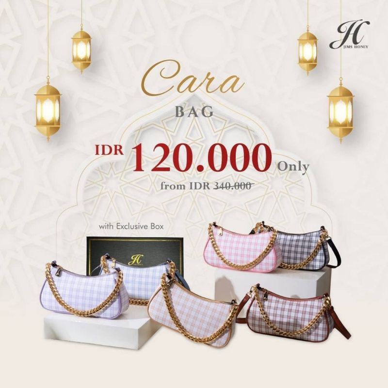 Jims Honey Cara Bag Tas Selempang & Bahu Wanita Free Box Exclusive (Promo)