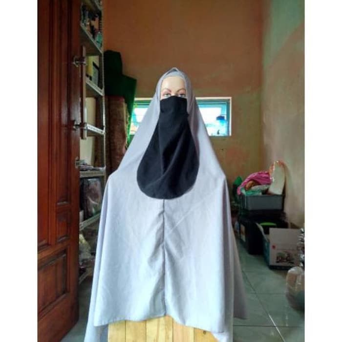 Jilbab Khimar, Jilbab Kimar PAKAIAN MUSLIM KHIMAR BERGO SIMPEL NON PET JUMBO DAN CADAR TALI WOLFIS