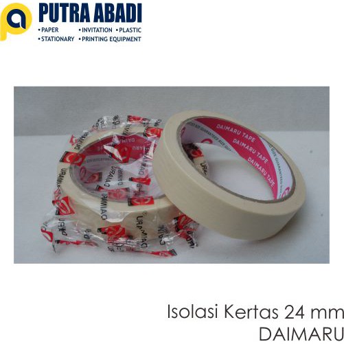 

DAIMARU - Masking Tape / Lakban Kertas 24 mm 1 inch x 21 meter