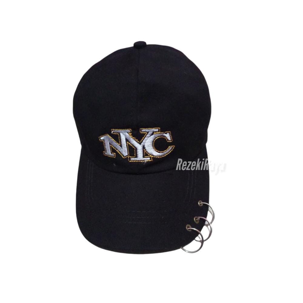 Topi Baseball Ring Besi Bordir NYC / Topi Laki Laki Murah