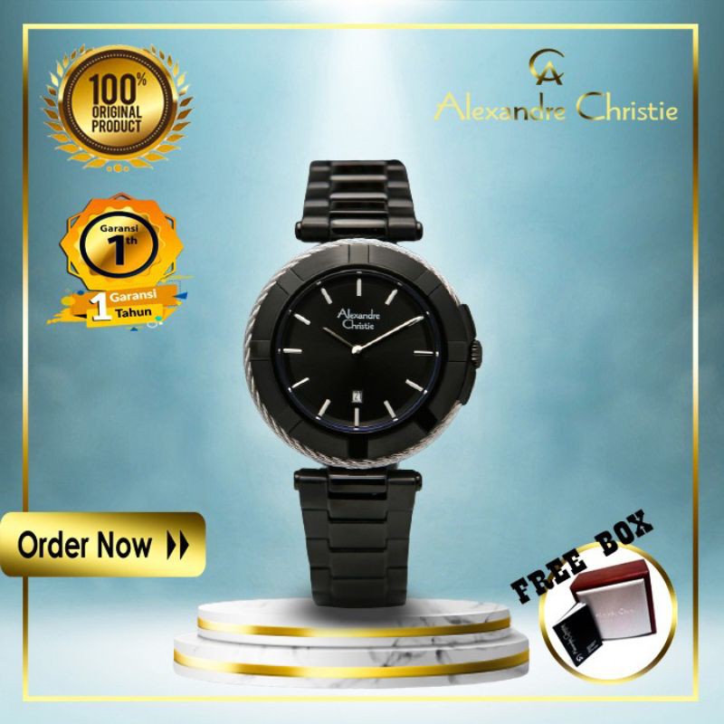 JAM ALEXANDER CHRISTIE WANITA JAM TANGAN ALEXANDRE CHRISTIE WANITA CEWEK ORIGINAL ORI ORIENT AC 665