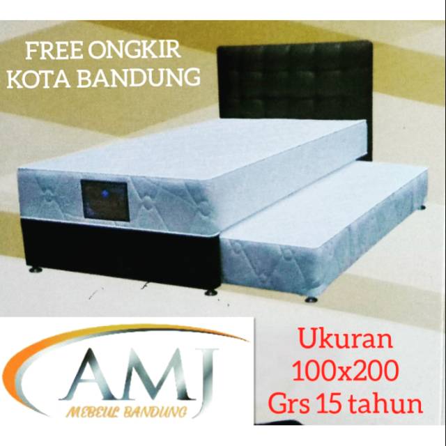 Kasur Springbed 2 In 1 Putih Ter Murah Kota Bandung No 3 Kasur Twin Atas Bawah Sorong Shopee Indonesia