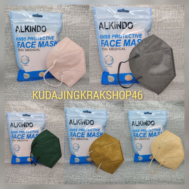 MASKER KN95 ALKINDO WARNA ISI 10PCS