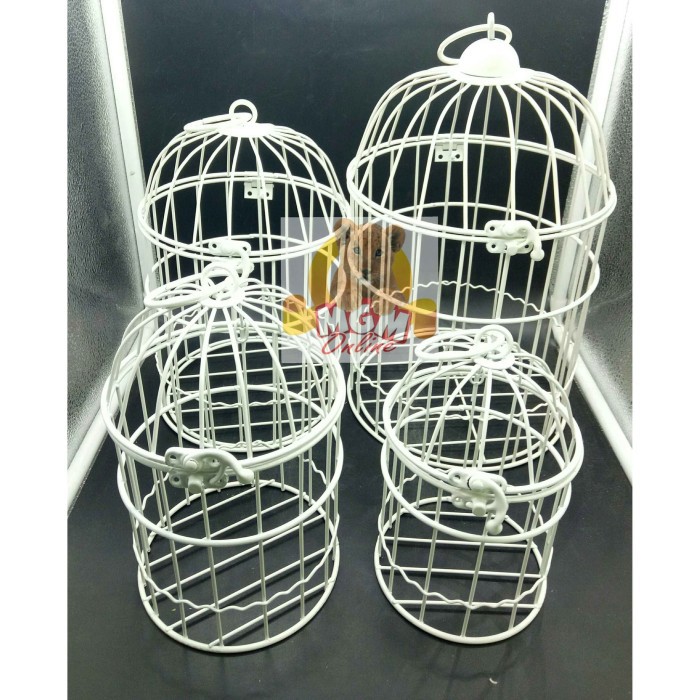 IMPORT Sangkar Burung Dekor Set 4pc / Seserahan Sangkar TEBAL BB1752