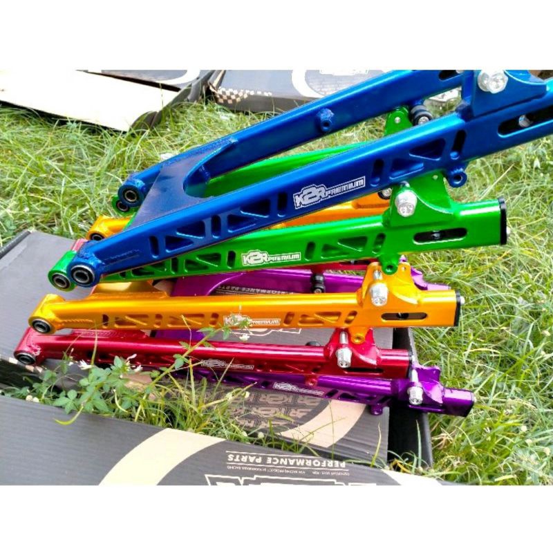 Swing arm arem jupiter oval cnc lubang dan non coak gold red blue silver black orange green K2R Kawa