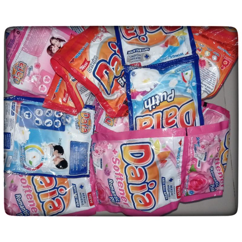 Daia detergent bubuk sabun cuci baju sachet 26gr/Daia bubuk sachet