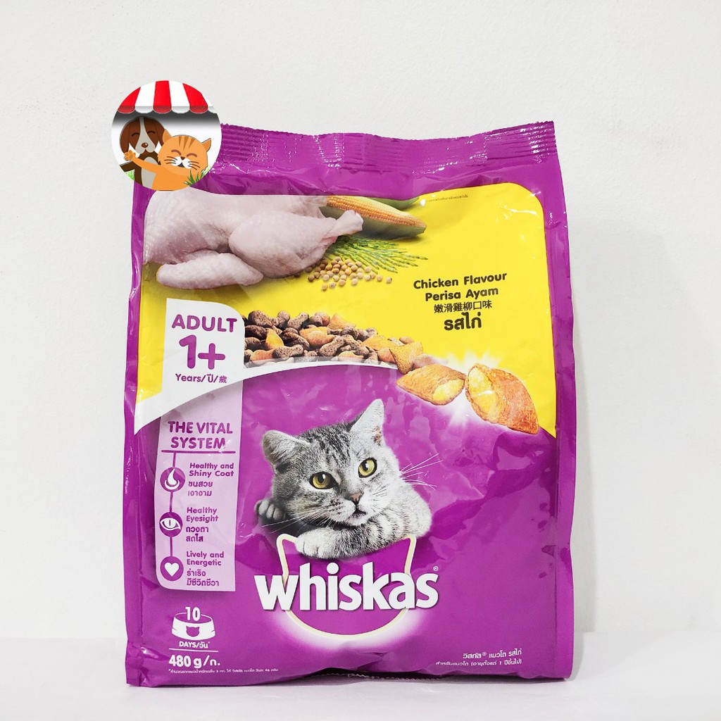 Whiskas Chicken Adult 480gr - Whiskas Freshpack Makanan Kucing