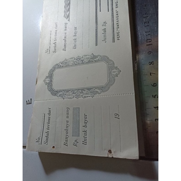 

Kwitansi Lama Tahun 19xx (A63)