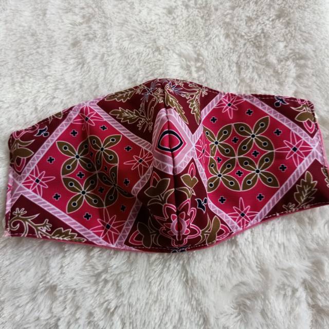 Masker Batik Bhayangkari 2in One 3ply Shopee Indonesia
