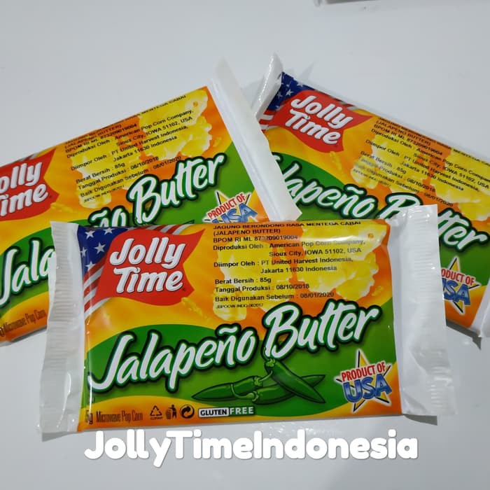 Jolly Time Popcorn Jalapeno Butter Product Of USA termurah  grosir ~ kp1363