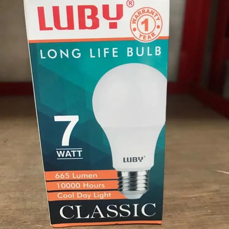 Lampu LED Luby Classic 7 Watt Cahaya Putih Original