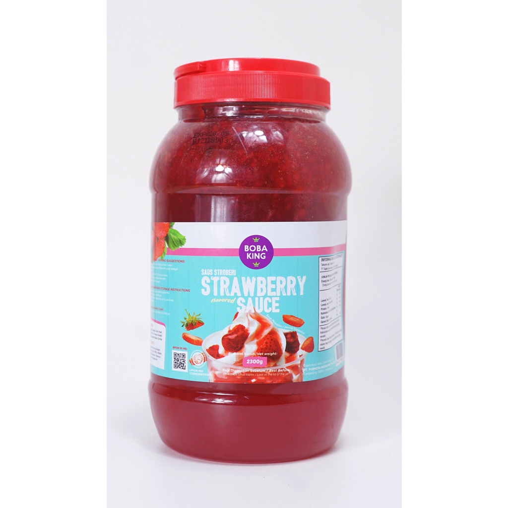 

2.3kg Bobaking Strawberry Sauce (Saus Stroberi)