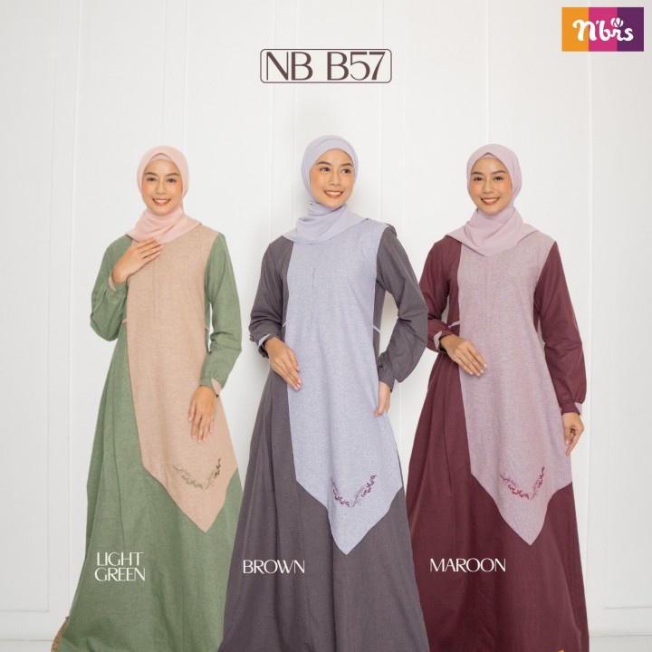 DRESS GAMIS FASHION BUSUI MUSLIM WANITA FASHION MUSLIM MUSLIM CASUAL NB B27 NIBRAS GAMIS NIBRAS TERB