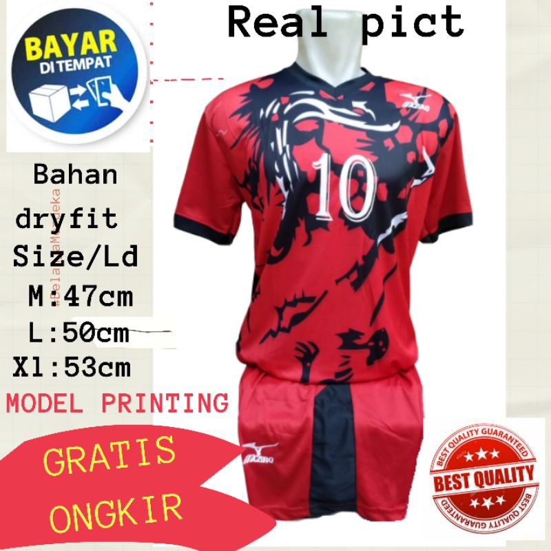 Baju Jersey bola /futsal/volly printing unisex