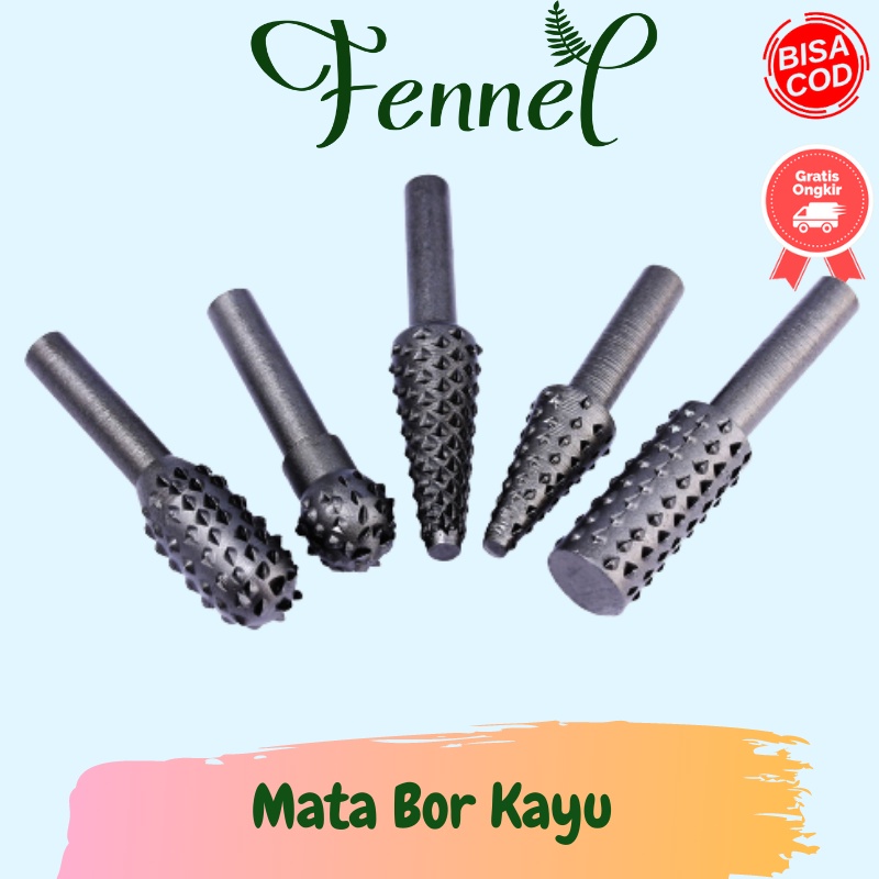 Mata Bor Kayu 1/4 Inch 5 PCS