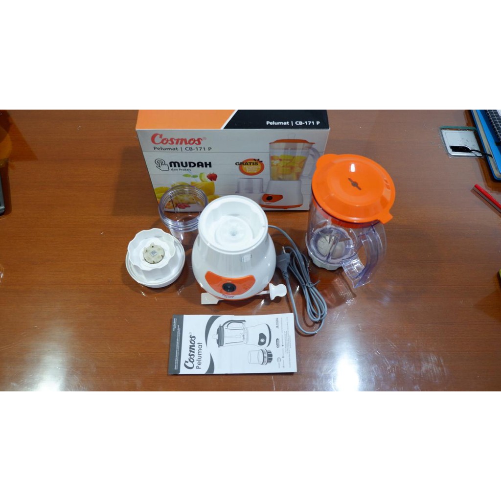 Blender Cosmos CB171P. Blender Plastik 1 Liter Baru Bergaransi