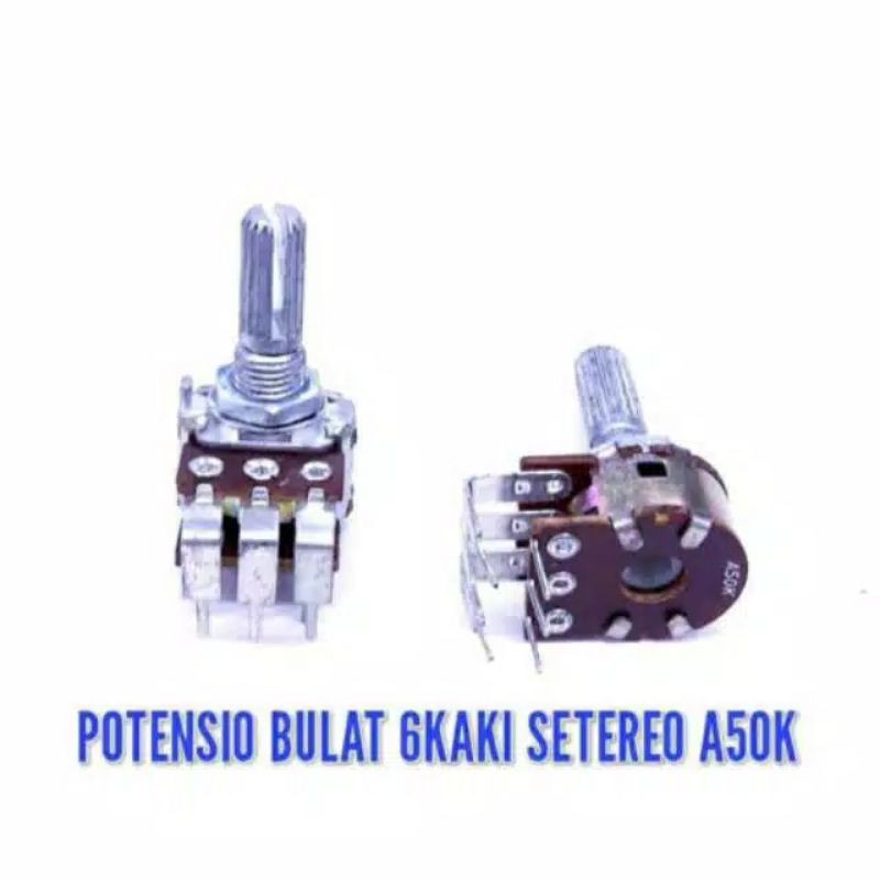 Potensio Bulat 6Kaki Setereo A50K