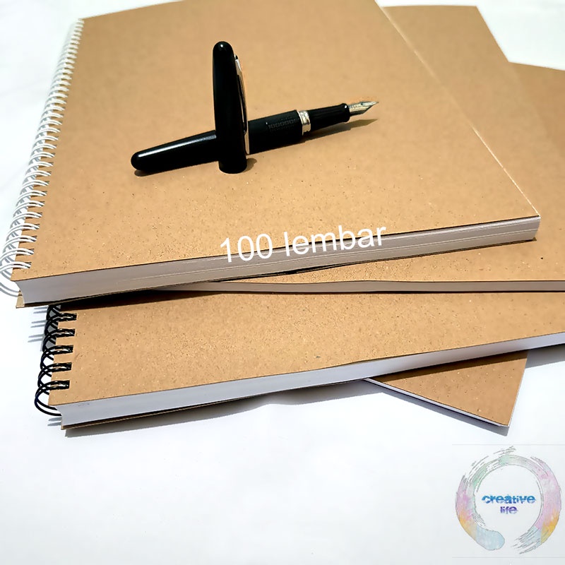 

Notebook Spiral A4 100 Lembar DOT GRAPH LINED BLANK Buku tulis