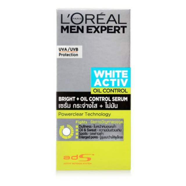 Jual Loreal Paris Men Expert White Activ Bright Oil Control Serum Moisturiser 50ml Shopee 6973