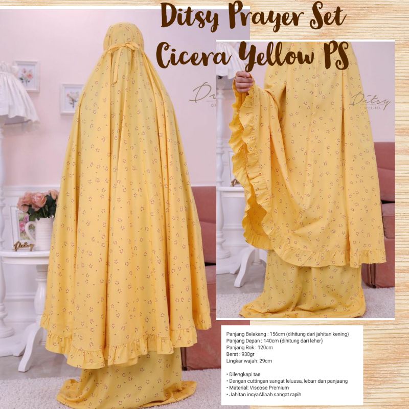 Ditsy Prayer Set Cicera Yellow PS