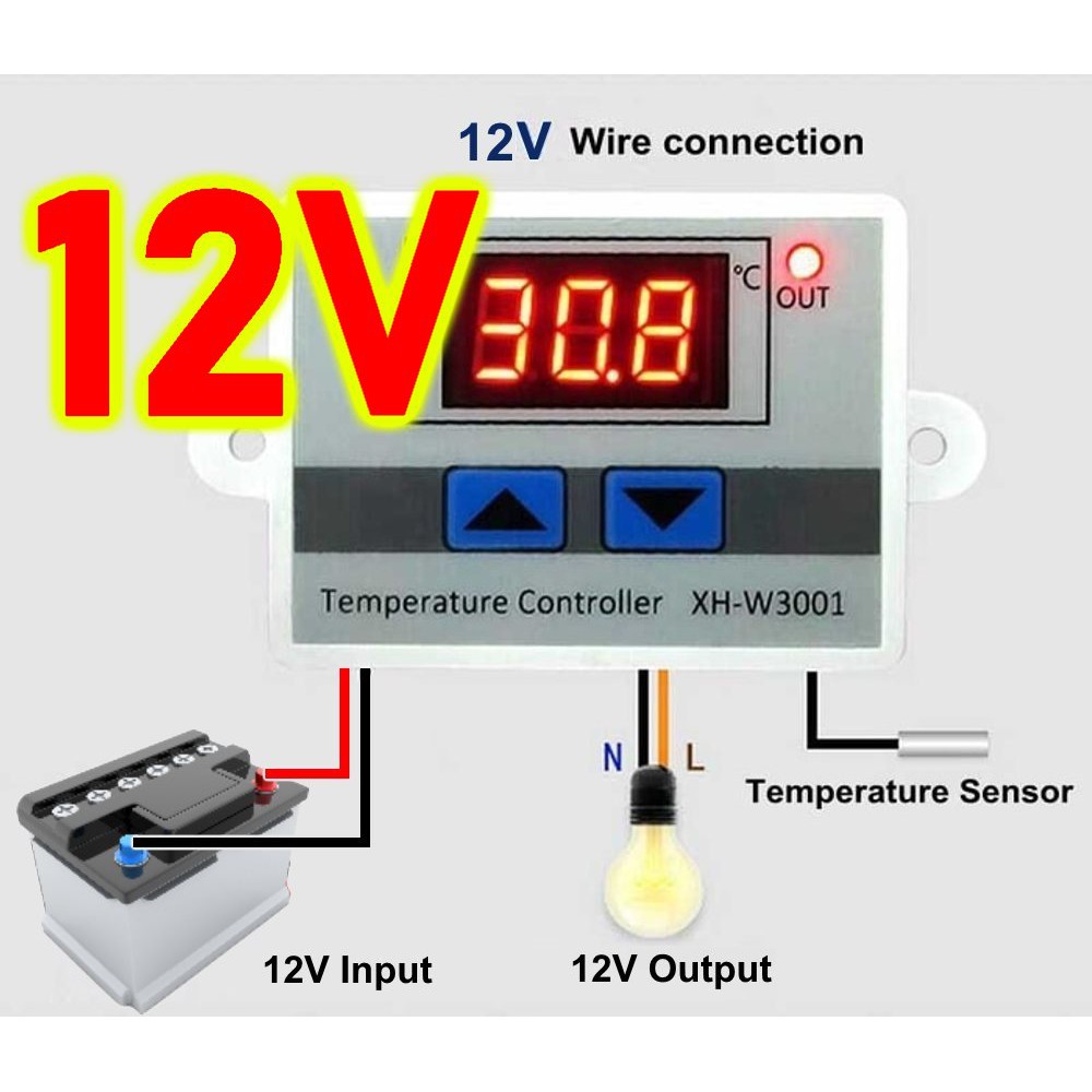 Xh w3001 инструкция. W3001 12v. Temperature Controller XH-w3001 схема подключения. Термостат XH-w3001 12в (арт.02353) подключить. Контроллер температуры w3001 простой и надежный контроллер температуры.