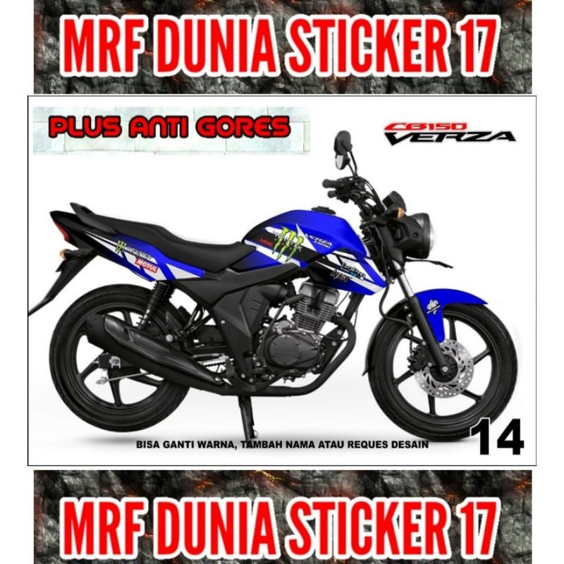 Sticker decal Verza CB 150 Full Body Striping Motor Verza CB 150 Sticker  Verza CB 150 Decal Sticker