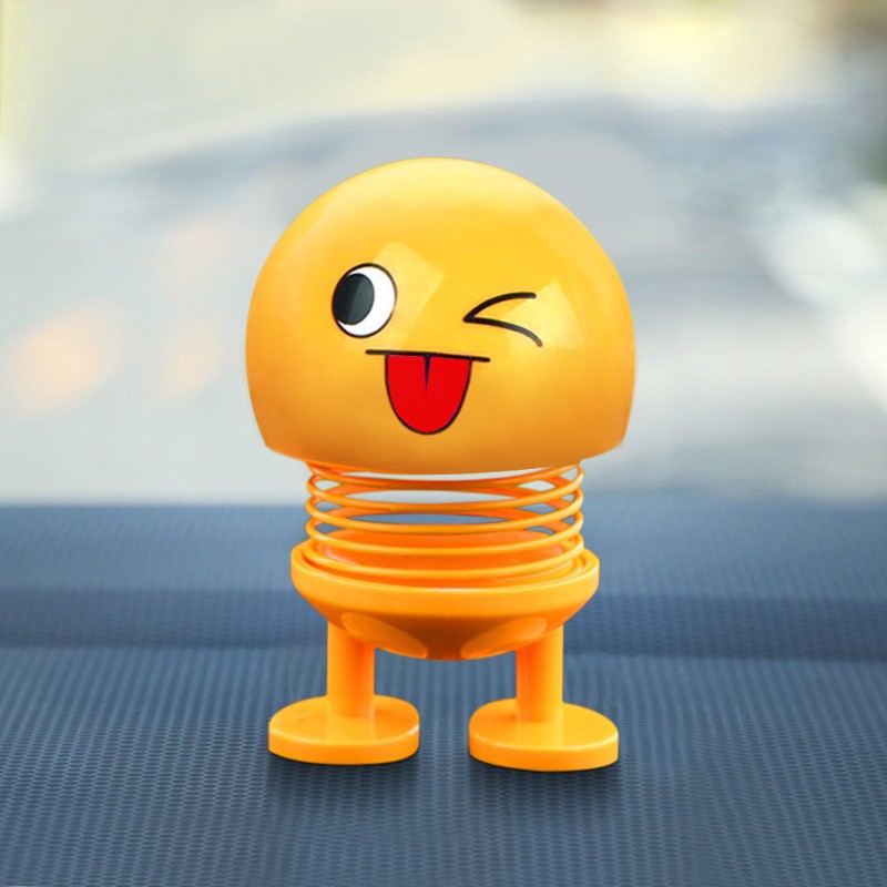 Boneka Emoji Emoticon Pajangan Dashboard Mobil Bagus Lucu / Spring Boneka Emoticon