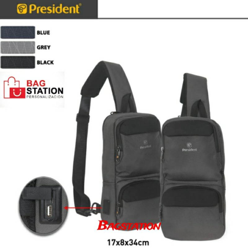 PRESIDENT SLING BAG ORIGINAL SELEMPANG PRESIDENT ORIGINAL CROSSBODY CHEST BAG PRESIDENT ORIGINAL