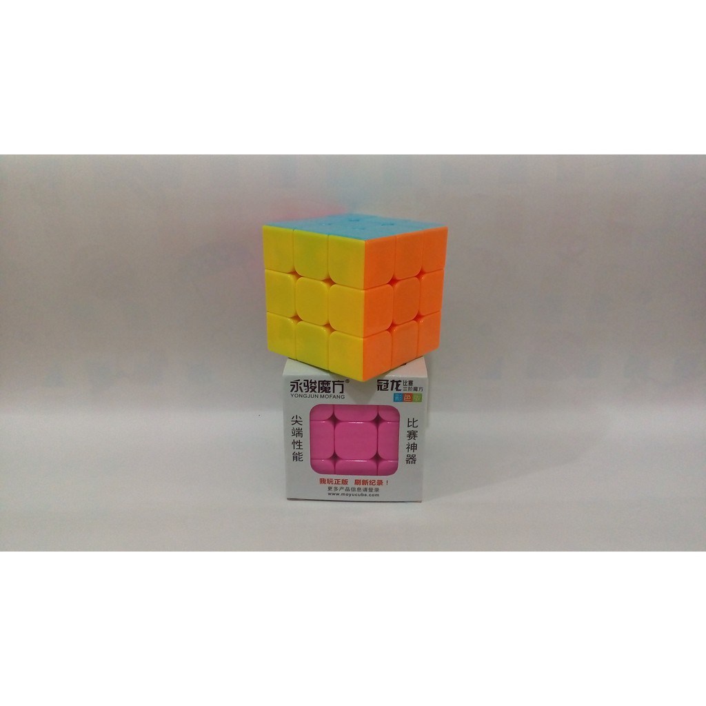 Rubik 3x3 Stickerless Yong Jun Guanlong  Asli Original Harga Murah
