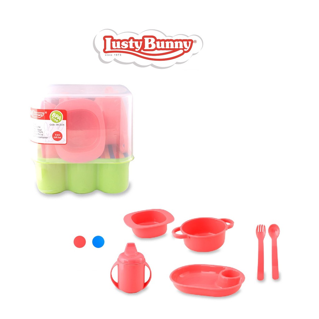 Lusty Bunny Parcel Container  - Set Perlengkapan Makan Bayi (BK-2014)