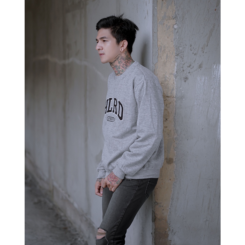 AUTHENTIC HOLYRIDER SWEATER GREY // Sweatshirt Sweater Bordir Original