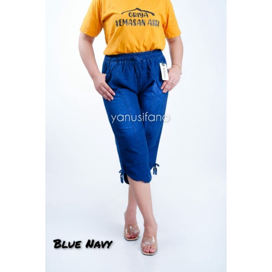 Celana Jeans 7/9 Wanita Jumbo // Celana Pendek 7/9 Jeans Wanita Super Jumbo