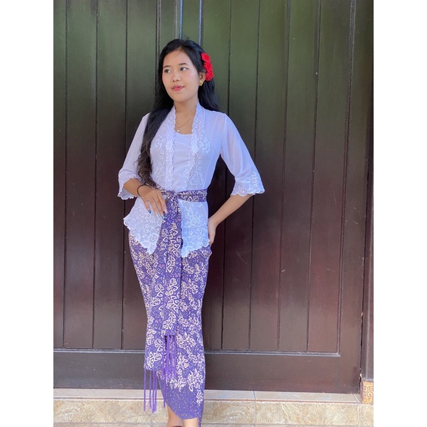 kebaya bordir mewah cutting bali/ kebaya bali/baju adat bali