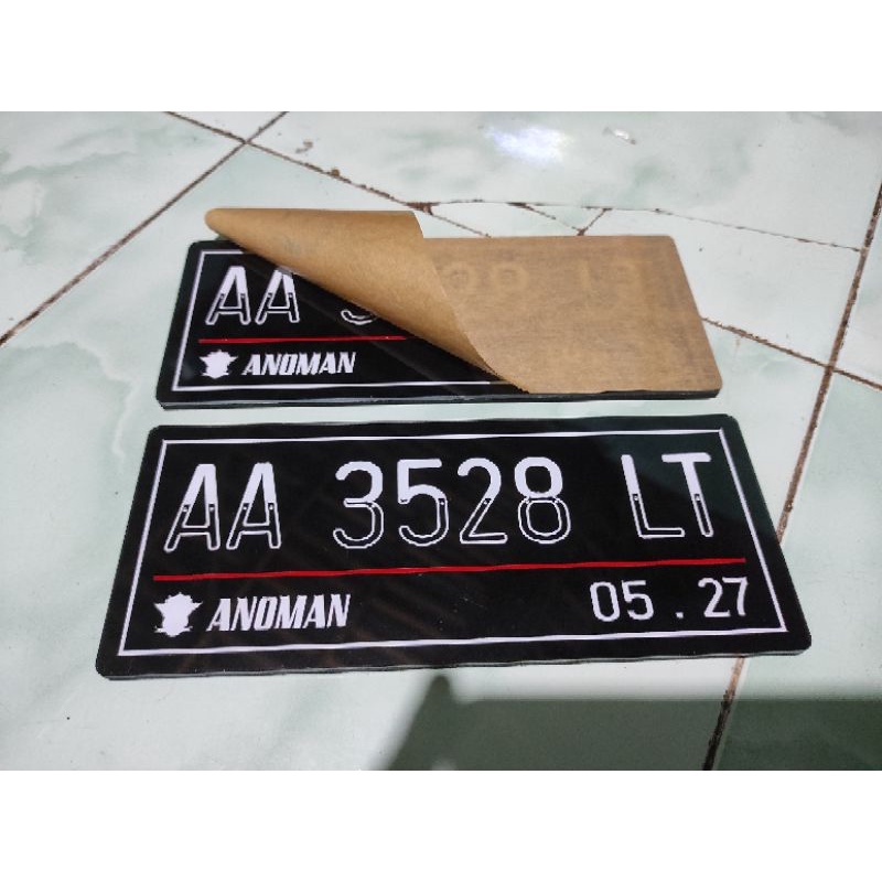 PLAT NOMOR AKRILIK 1 pcs ( SATUAN )