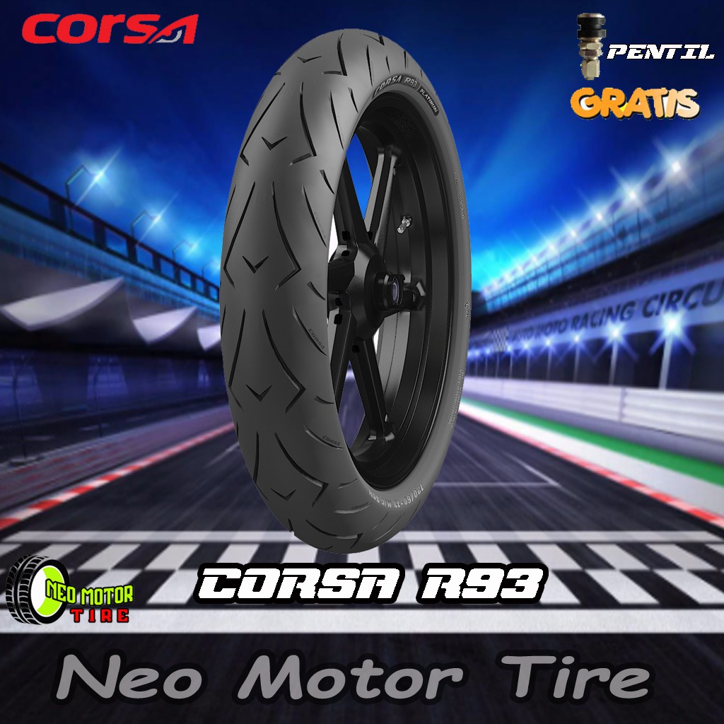 BAN MOTOR CORSA R93 150/60 RING 17 TUBELESS FREE PENTIL