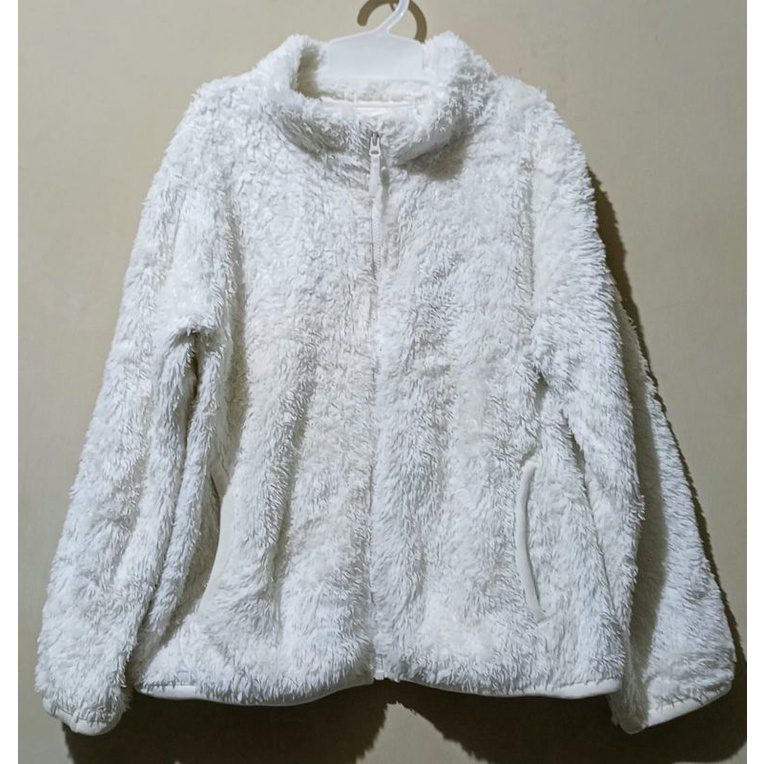 JAKET BULU ANAK BRANDED UNIQLO SIZE 130 (5~6T)