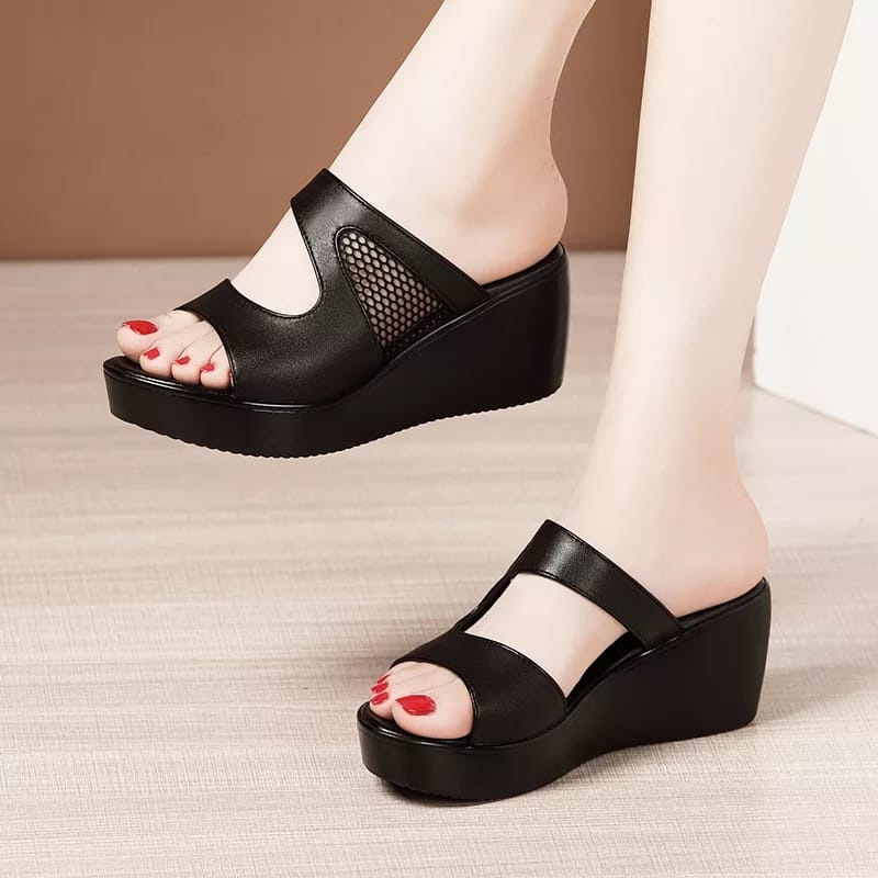 Sandal Wanita Zora Sepatu Wanita Wedges Yessi