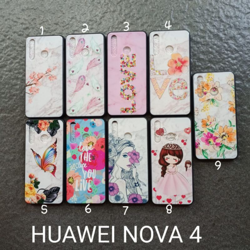 Case gambar Huawei Nova 4 motif cewek soft softcase softshell silikon cover casing kesing housing