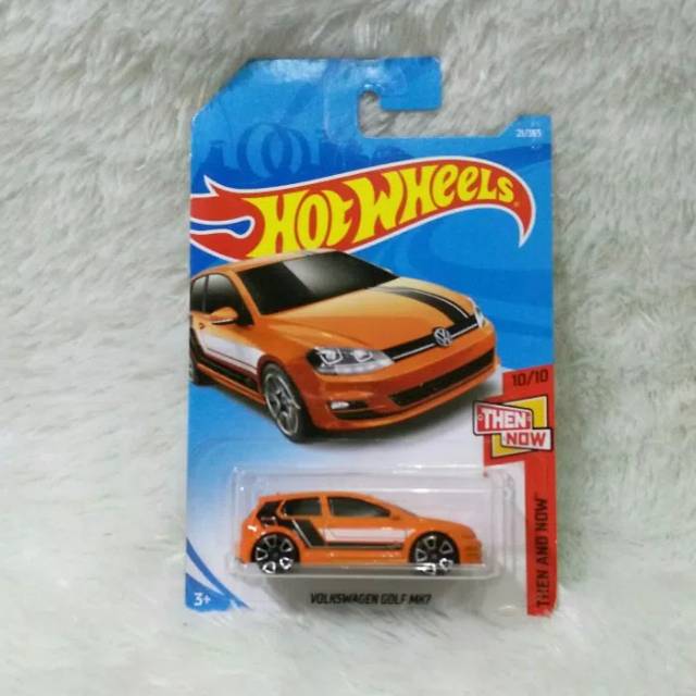Hot Wheels VW Volkswagen Golf MK7 Orange Hotwheels 2018