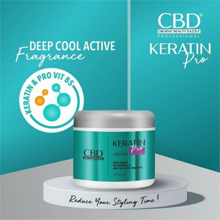 ★ BB ★ CBD Professional Keratin Pro Daily Use Hair Mask (Masker Rambut/Treatment) - 500gr - 250gr