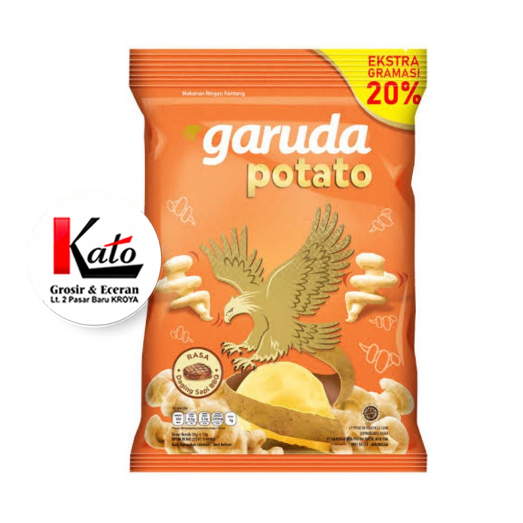 

Garuda Potato Daging Sapi BBQ 60gr Snack Kentang