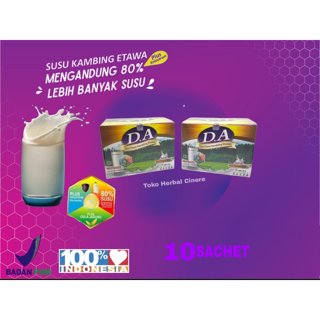 

Susu Kambing Etawa Plus kolostrum D.A 10 Sachet