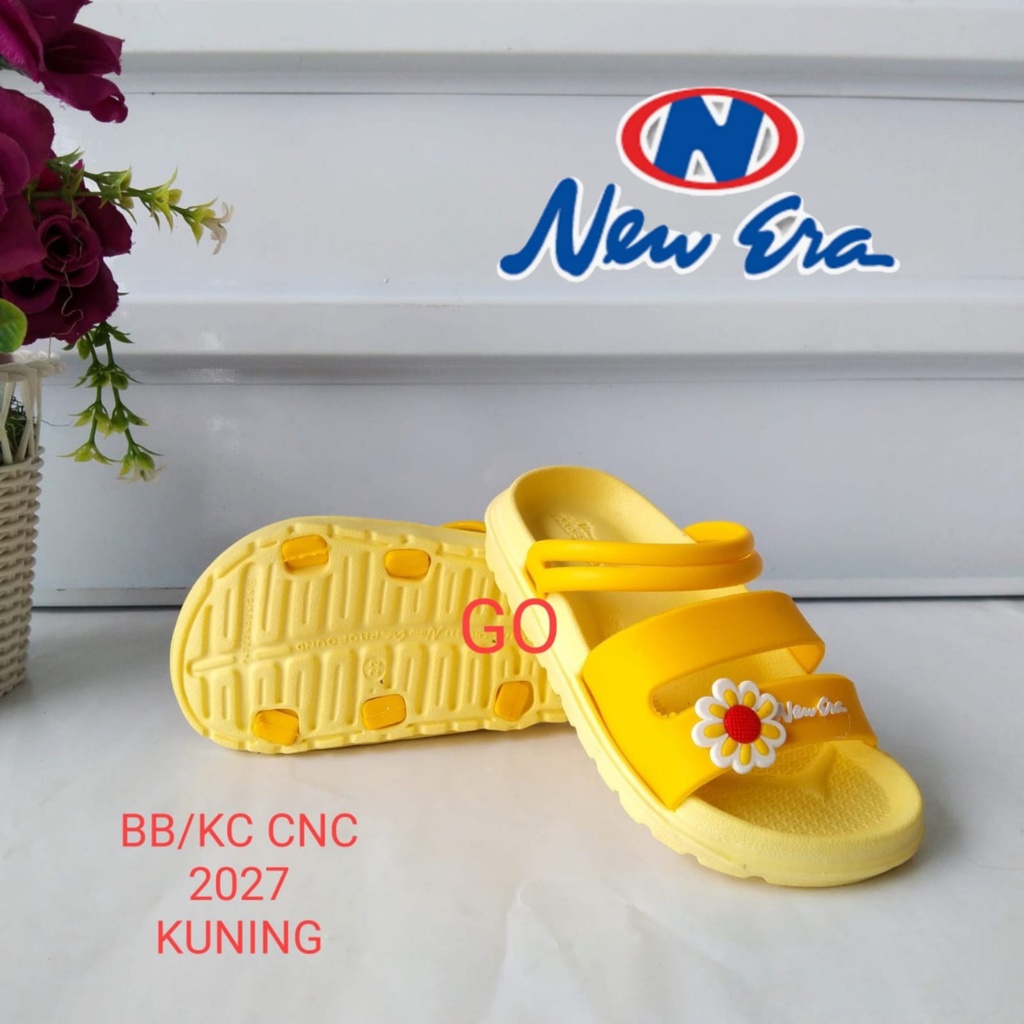 gof NEW ERA BB/KC 2027 Sandal Karet Anak Perempuan Tali Belakang