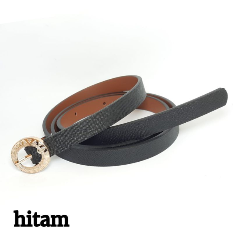 YF COLLECTION-IKAT PINGGANG BELT DRESS WANITA KULIT PU JARUM/TUSUK JR02