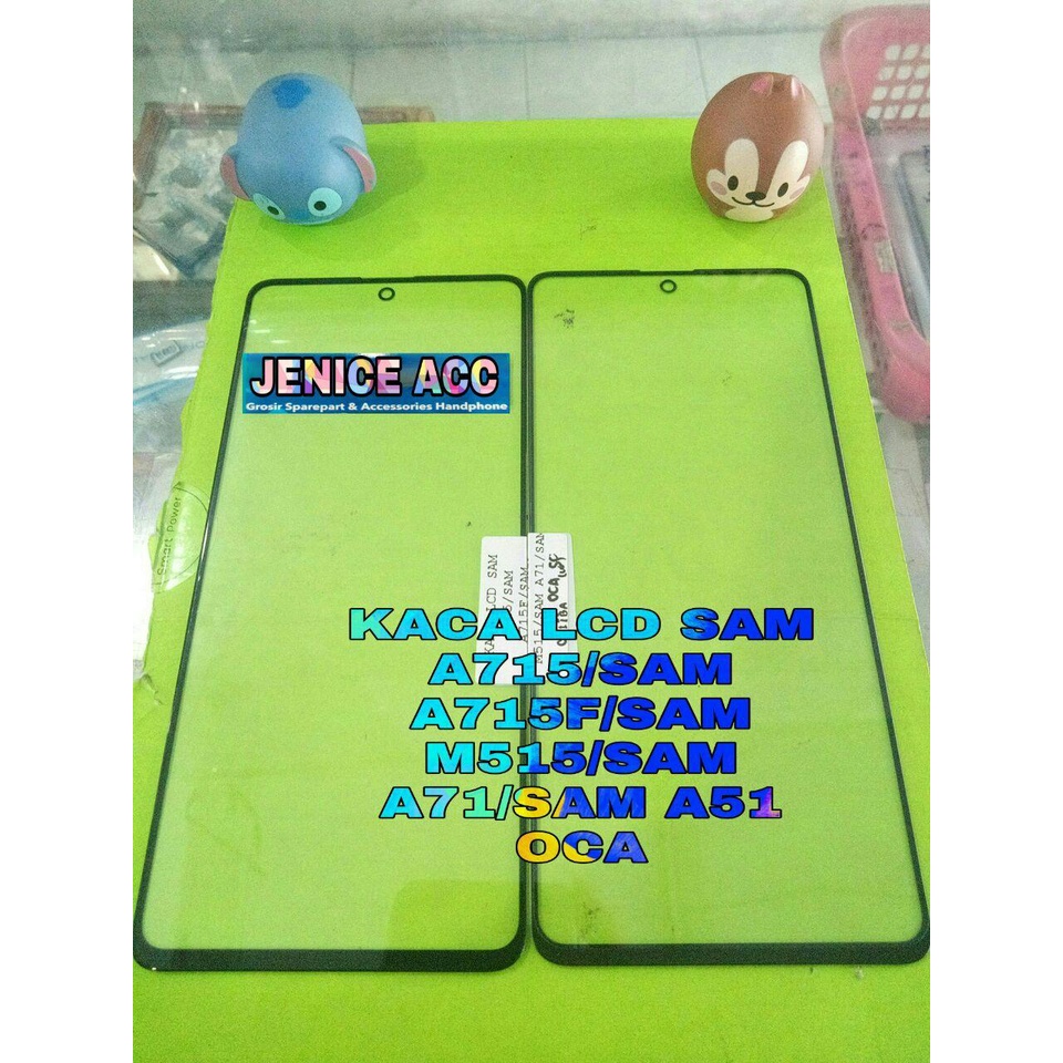 KACA LCD SAMSUNG A715 KACA LCD SAM A715F M515 A71 SAM M51+OCA